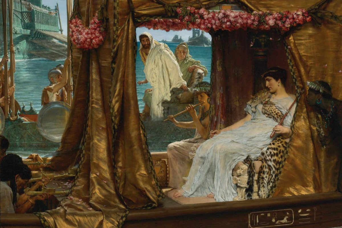 The Meeting of Antony and Cleopatra by Sir Lawrence Alma Tadema